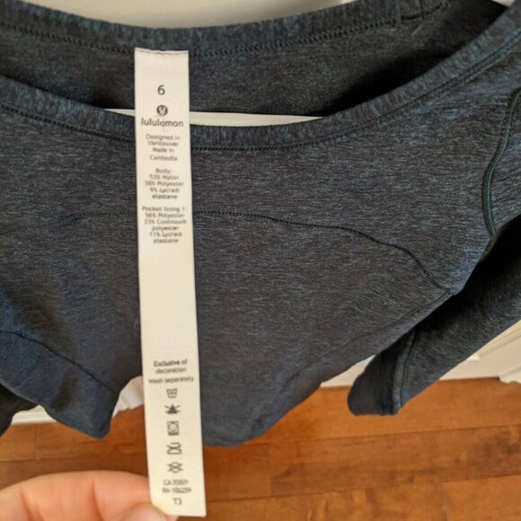 Lululemon women's green long sleeve top in size 6 - Picture 3 of 4